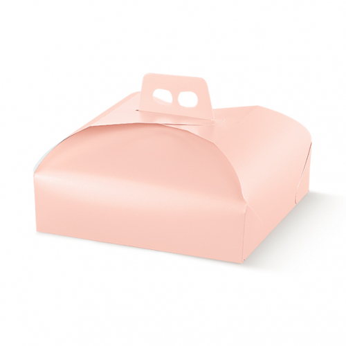 Dárková skládací krabička 21X21X7cm, DORTÍK, perleťová růžová