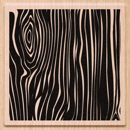 detail Dřevěné razítko 7x7cm, Kresba dřeva