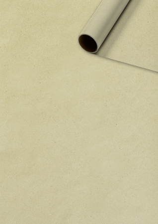 detail Dárkový papír role 70x200cm, Papír z trávy, světlá hnědá