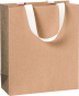 náhled Dárková taška 18x8x21cm A5+, One Colour, světlá hnědá