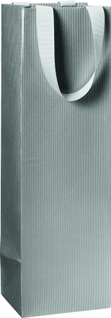 detail Dárková taška 11x10,5x36cm, One Colour, stříbrná