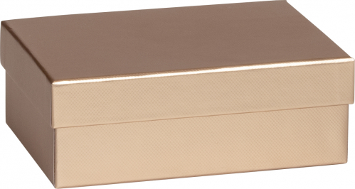 Dárková krabička 12x16,5x6cm A6+, Sensual Colour měděná