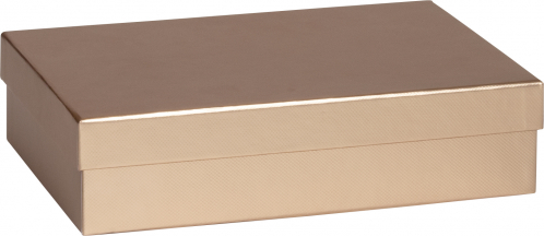 Dárková krabička 16,5x24x6cm A5+, Sensual Colour měděná
