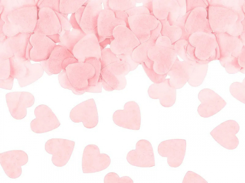 Papírová confetti srdíčka růžová - PARTY DECO